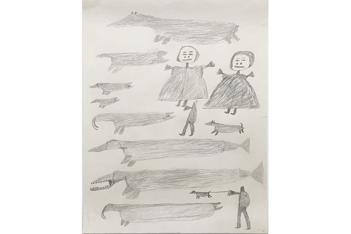 Untitled (People and Animals) C4232
