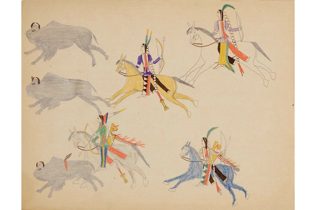 Buffalo Hunt P4469-5