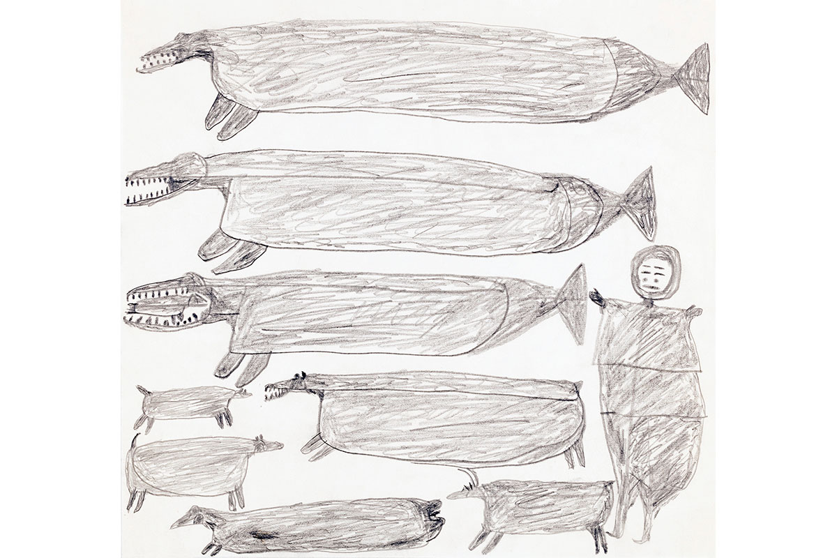 Untitled (Hunter with Animals) C4397